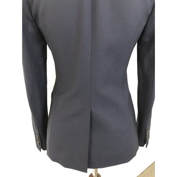 J. Crew 1035 Blazer Jacket Single Breast Wool Spandex Blue - Picture 8 of 10